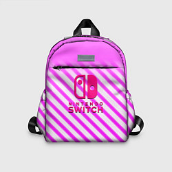 Детский рюкзак Nintendo pink line, цвет: 3D-принт
