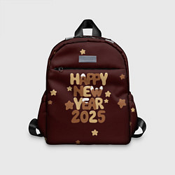 Детский рюкзак Надпись с новым годом 2025, цвет: 3D-принт