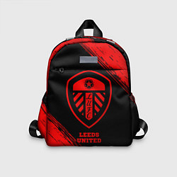 Детский рюкзак Leeds United - red gradient, цвет: 3D-принт