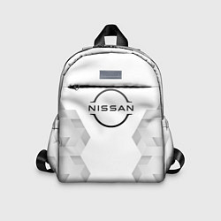 Детский рюкзак Nissan white poly, цвет: 3D-принт