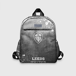 Детский рюкзак Leeds United - grey gradient по-центру, цвет: 3D-принт