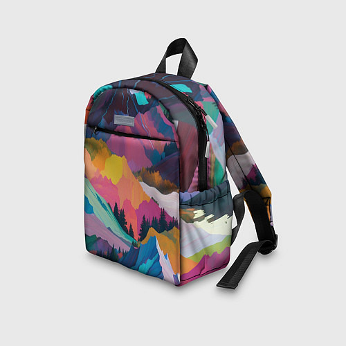 Детский рюкзак Красочные горы / 3D-принт – фото 3