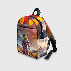 Детский рюкзак Праздничный космонавт, цвет: 3D-принт — фото 2