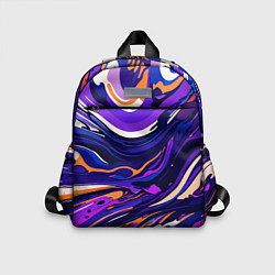 Детский рюкзак Разноцветная абстракция разводов