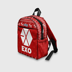 Детский рюкзак Новогодний Exo с оленями, цвет: 3D-принт — фото 2