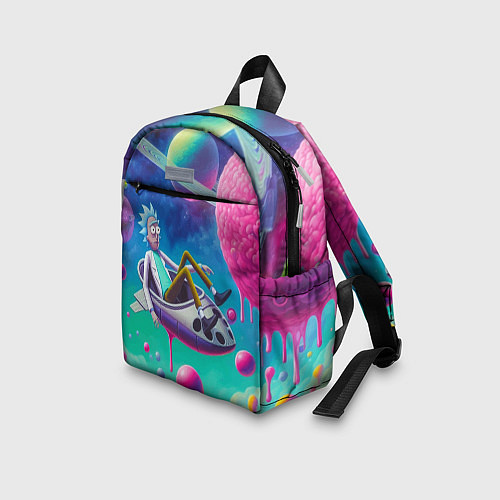 Детский рюкзак Рик в космической лодке - сюрреализм / 3D-принт – фото 3