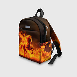 Детский рюкзак Огненная лошадь, цвет: 3D-принт — фото 2