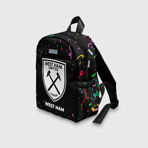 Детский рюкзак West Ham конфети / 3D-принт – фото 3