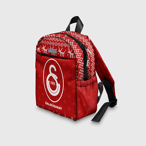 Детский рюкзак Новогодний Galatasaray с оленями / 3D-принт – фото 3