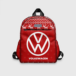 Детский рюкзак Новогодний Volkswagen с оленями, цвет: 3D-принт