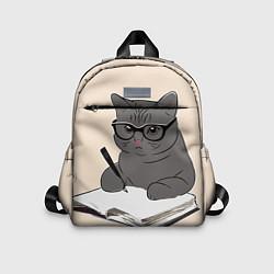 Детский рюкзак Психолог кот, цвет: 3D-принт