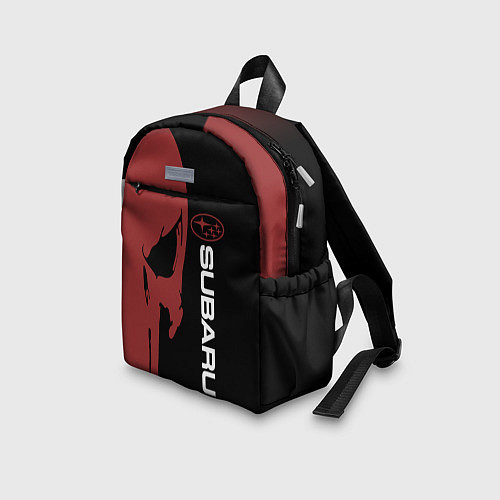 Детский рюкзак Subaru и череп / 3D-принт – фото 3
