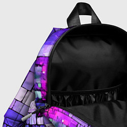 Детский рюкзак Фиолетовые кирпичики, цвет: 3D-принт — фото 2