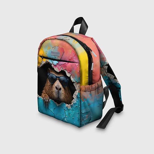 Детский рюкзак Капибара в стене / 3D-принт – фото 3