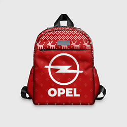 Детский рюкзак Новогодний Opel с оленями, цвет: 3D-принт
