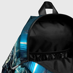 Детский рюкзак Venom in metropolis - ai art neon fantasy, цвет: 3D-принт — фото 2