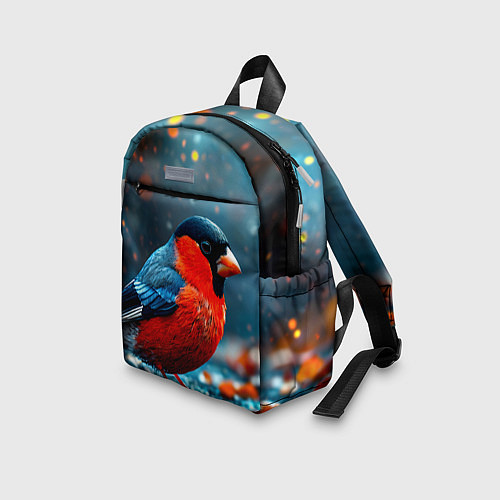 Детский рюкзак Обыкновенный снегирь / 3D-принт – фото 3