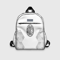 Детский рюкзак AC Milan white poly, цвет: 3D-принт