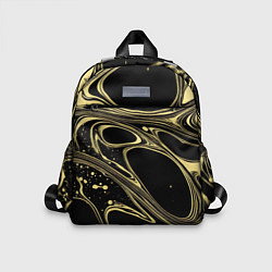 Детский рюкзак Разводы в виде кругов и линий - текстура