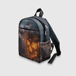Детский рюкзак Череп - огонь, цвет: 3D-принт — фото 2