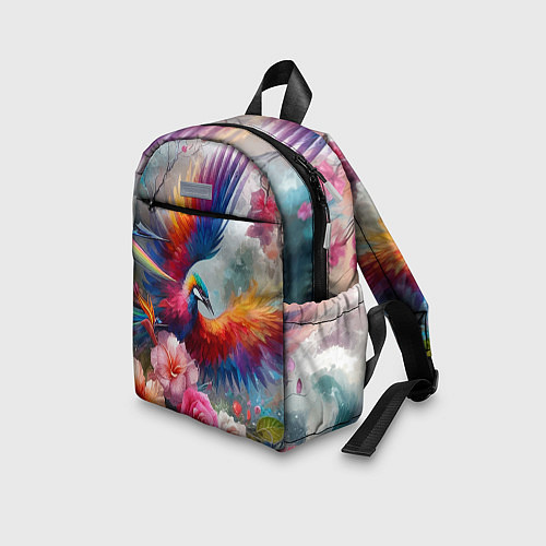 Детский рюкзак Тропическая птица / 3D-принт – фото 3