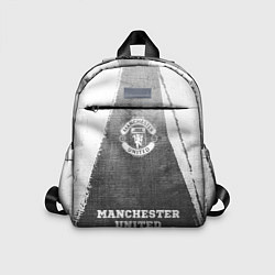 Детский рюкзак Manchester United - grey gradient по-центру, цвет: 3D-принт