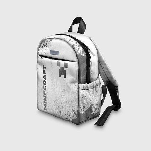 Детский рюкзак Minecraft - white gradient вертикально / 3D-принт – фото 3