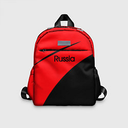 Детский рюкзак Russia красно-чёрный, цвет: 3D-принт