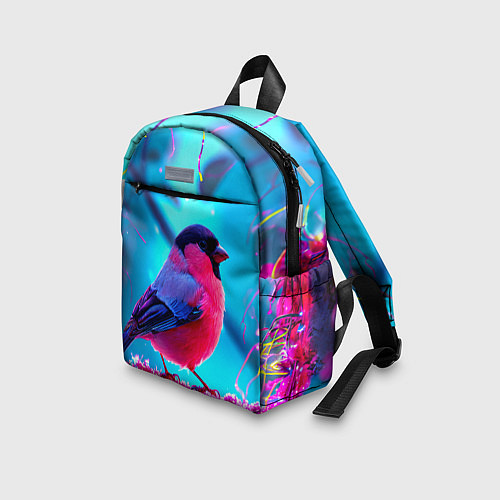 Детский рюкзак Розовый снегирь / 3D-принт – фото 3