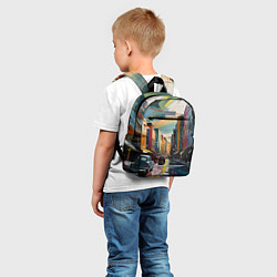 Детский рюкзак Улица в стиле экспрессионизм, цвет: 3D-принт — фото 2