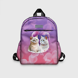 Детский рюкзак Кошачья влюбленность, цвет: 3D-принт