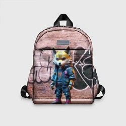 Детский рюкзак Уличный лисёнок на своём районе, цвет: 3D-принт