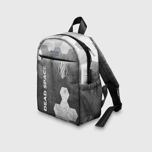 Детский рюкзак Dead Space - grey gradient вертикально / 3D-принт – фото 3