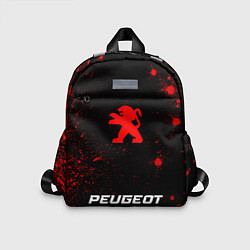 Детский рюкзак Peugeot - red gradient по-центру, цвет: 3D-принт