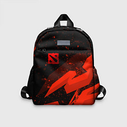 Детский рюкзак Dota 2 - красные брызги, цвет: 3D-принт