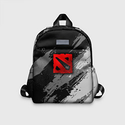 Детский рюкзак Dota 2 - монохромный серый, цвет: 3D-принт