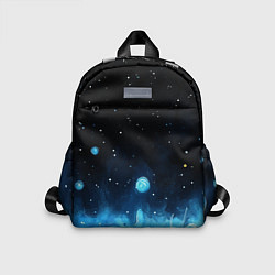 Детский рюкзак Синяя светящееся краска