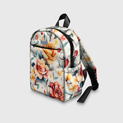 Детский рюкзак Паттерн с переплетением цветов, цвет: 3D-принт — фото 2