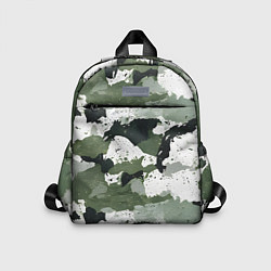 Детский рюкзак Зеленый фактурный камуфляж