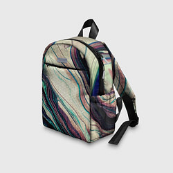 Детский рюкзак Абстракция тёмные краски с текстурой, цвет: 3D-принт — фото 2