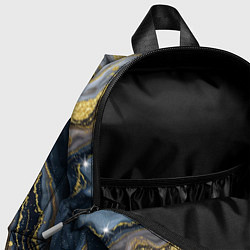 Детский рюкзак Золотые диагонали, цвет: 3D-принт — фото 2