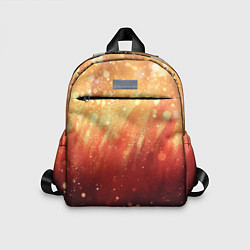 Детский рюкзак Желто-красная текстура блестящая