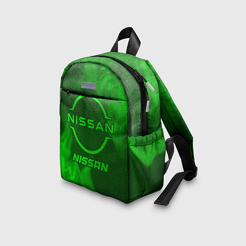Детский рюкзак Nissan - green gradient / 3D-принт – фото 3