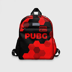 Детский рюкзак PUBG - red gradient посередине, цвет: 3D-принт