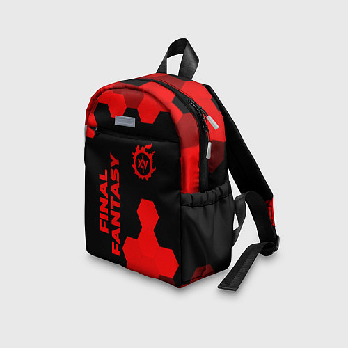 Детский рюкзак Final Fantasy - red gradient вертикально / 3D-принт – фото 3