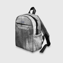 Детский рюкзак Subaru - grey gradient посередине, цвет: 3D-принт — фото 2