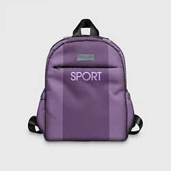 Детский рюкзак Sport фиолетовый, цвет: 3D-принт