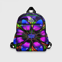 Детский рюкзак Неоновая психоделика лепестки