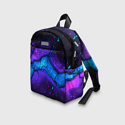 Детский рюкзак Синяя звездная полоса в плите текстура, цвет: 3D-принт — фото 2