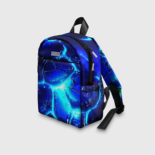 Детский рюкзак Синие плиты лед / 3D-принт – фото 3
